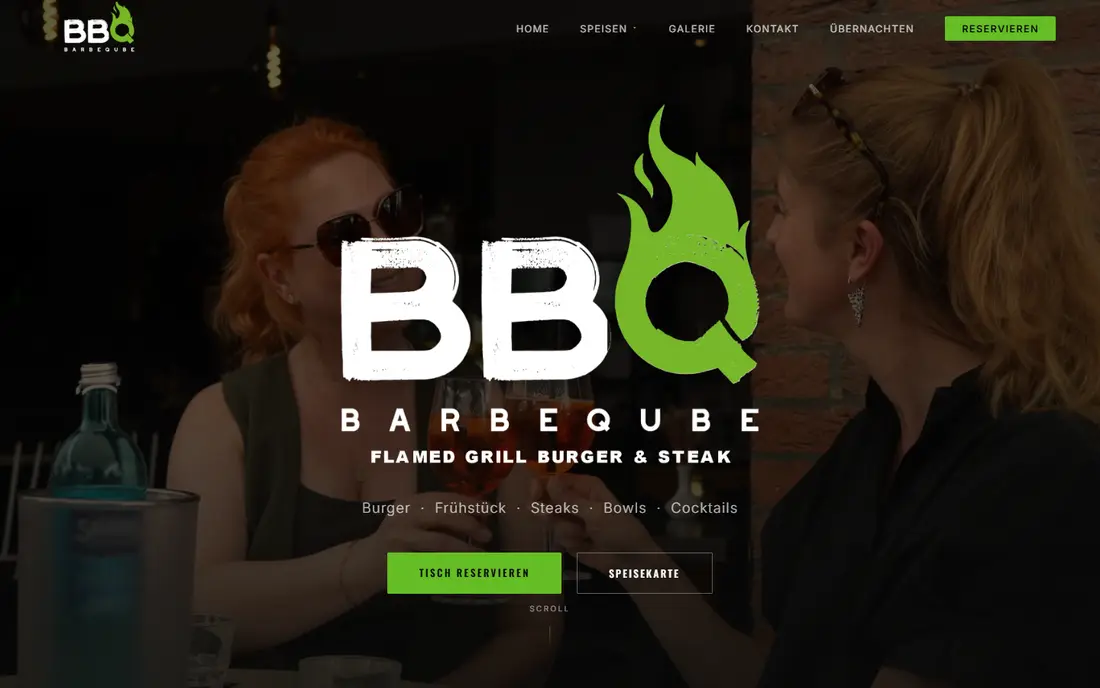 Barbeqube — Website von WebArs